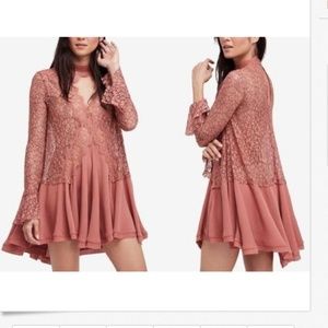 Free People Tell Tale Lace MiniDress NWT